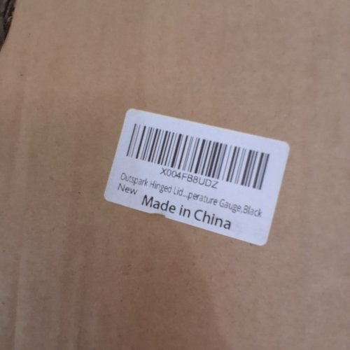 OUTSPARK HINGED LID WITH TEMPERATURE GAUGE FOR BLACKSTONE GRIDDLES - 28" - BLACK image 2