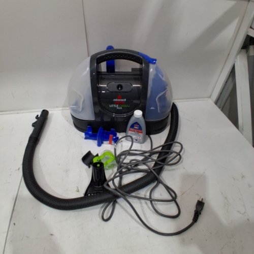 BISSELL LITTLE GREEN PORTABLE CARPET & UPHOLSTERY DEEP CLEANER - 48OZ TANK - BLUE/BLACK - (MODEL: 14006) image 3