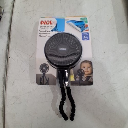 NUBY FLEXIBLE TRIPOD STROLLER FAN - 3 SPEED - BLACK image 2