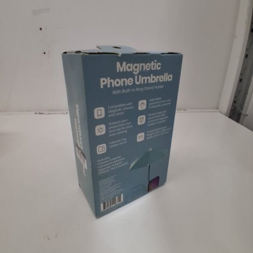 GEMS MAGNETIC PHONE UMBRELLA SUN SHADE SHIELD FOR OUTDOORS WITH FLEXIBLE ANGLE DESIGN & ROTATABLE PHONE RING - BLUE image 3