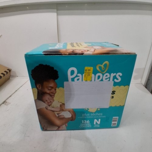 136PK PAMPERS SWADDLERS SKIN SAFE DISPOSABLE DIAPERS - NEWBORN image 2