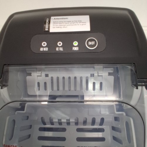 EUHOMY COUNTERTOP ICE MAKER - MAKES 26LBS/DAY - BLACK (MODEL: IM-06D) image 2