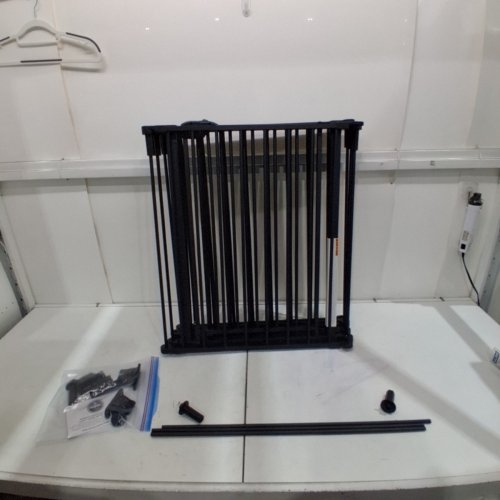REGALO 4 IN 1 PLAY YARD SAFETY GATE - 51.5" - 194" W X 28" H - BLACK (MODEL: 1350 B DS) image 2