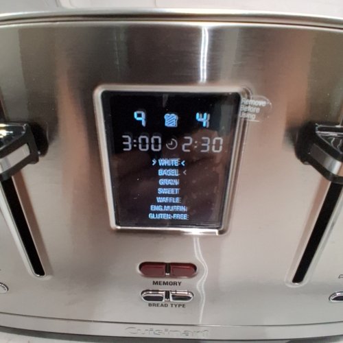 CUISINART DIGITAL TOASTER WITH MEMORYSET FEATURE, 7-SHADE SETTINGS AND 7 BREAD TYPES - 4 SLICE - STAINLESS STEEL (MODEL: CPT-740C) image 2
