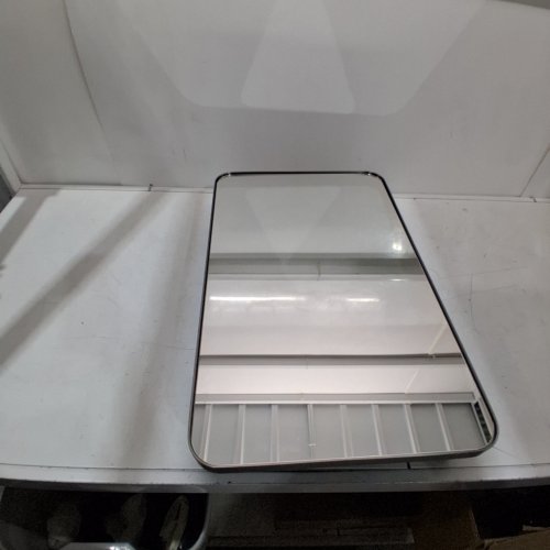 MIRRORED MEDICINE CABINET - 26" X 15" - BLACK image 2