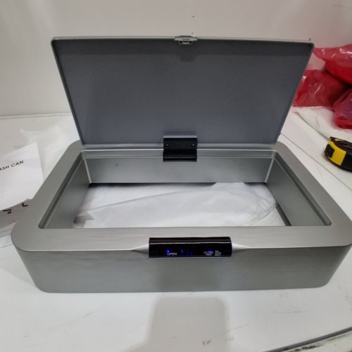 TOUCHLESS AUTOMATIC MOTION SENSOR TRASH CAN - 80L - SILVER (MODEL: LY-38) image 2