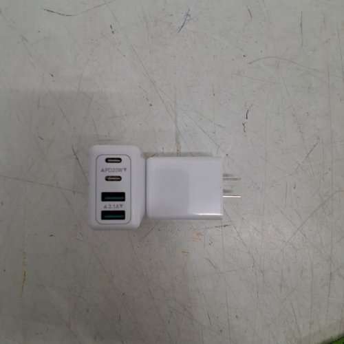2PK 4-PORT USB WALL CHARGERS - 20W; 100-240 V - WHITE (MODEL: HNT-PD3507) image 2
