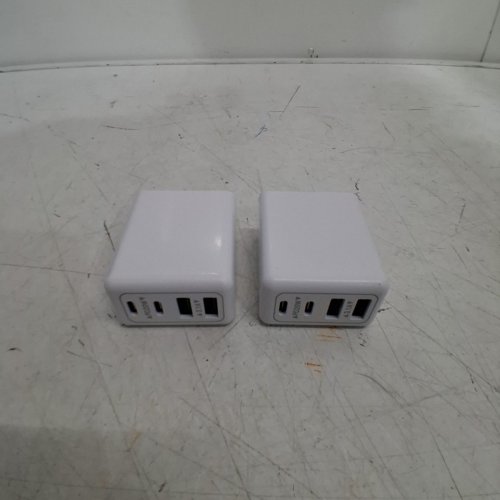 2PK 4-PORT USB WALL CHARGERS - 20W; 100-240 V - WHITE (MODEL: HNT-PD3507) image 3