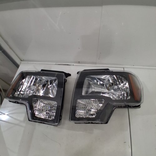 2PC WEELMOTO HEADLIGHTS ASSEMBLY FOR FORD F150 (2009-2014) - HEADLIGHTS HEADLAMP REPLACEMENT HOUSING - BLACK image 3
