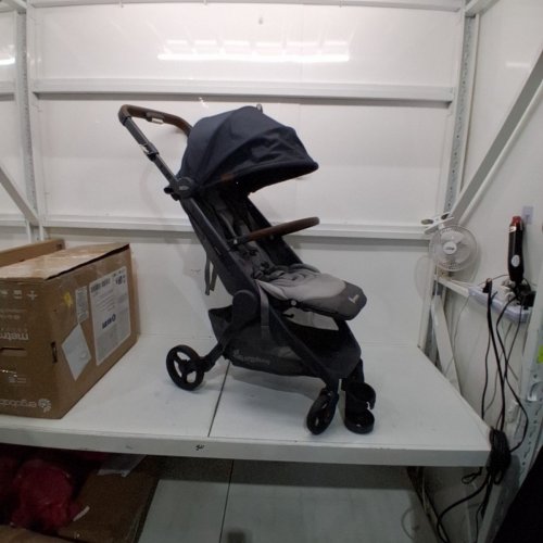 ERGOBABY METRO+ DELUXE COMPACT BABY STROLLER CAR SEAT COMPATIBLE - 50LBS MAX - 34.2" X 17.3" X 39" - GREY/GREEN - (MODEL: METROPDXLNGRY) image 2
