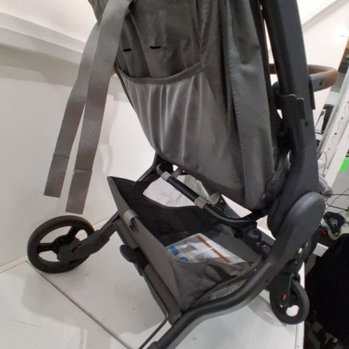 ERGOBABY METRO+ DELUXE COMPACT BABY STROLLER CAR SEAT COMPATIBLE - 50LBS MAX - 34.2" X 17.3" X 39" - GREY/GREEN - (MODEL: METROPDXLNGRY) image 5