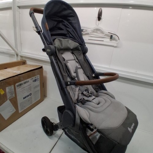 ERGOBABY METRO+ DELUXE COMPACT BABY STROLLER CAR SEAT COMPATIBLE - 50LBS MAX - 34.2" X 17.3" X 39" - GREY/GREEN - (MODEL: METROPDXLNGRY) image 6