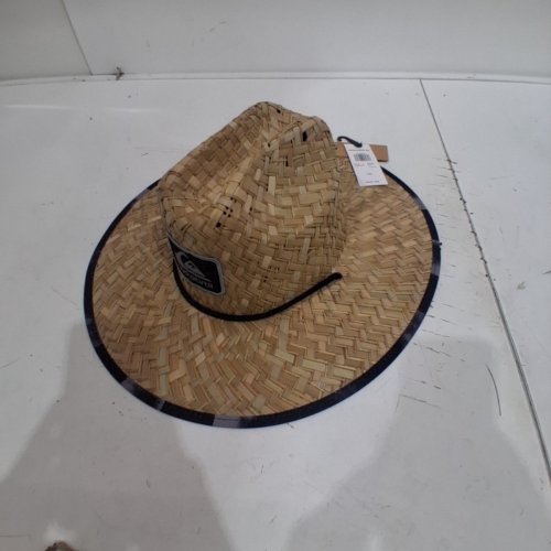 MEN'S QUIKSILVER OUTSIDER LIFEGUARD WIDE BRIM BEACH STRAW HAT - SIZE LARGE/ EXTRA LARGE - BLACK/CAMO ( STYLE: KVJ7) image 2