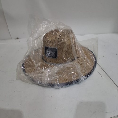 MEN'S QUIKSILVER OUTSIDER LIFEGUARD WIDE BRIM BEACH STRAW HAT - SIZE LARGE/ EXTRA LARGE - BLACK/CAMO ( STYLE: KVJ7) image 3