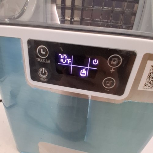 COUNTERTOP ICE MAKER WITH ICE SCOOP AND BASKET - 24 CUBES - 45LBS - SILVER (MODEL: HZB-20AF/S) image 2