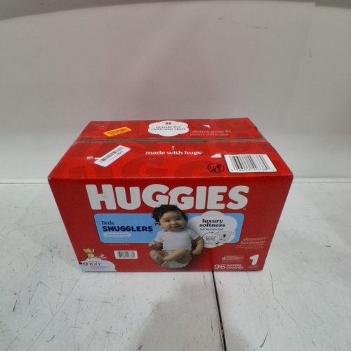 96PK HUGGIES LITTLE SNUGGLERS DISPOSABLE BABY DIAPERS - SIZE 1 (UP TO 14LBS) image 2