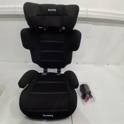 HARMONY 2-IN-1 DREAMTIME ELITE HIGH-BACK BOOSTER CAR SEAT WITH CUP HOLDER - 40 -110LBS - BLACK (MODEL: 0303029BLK) image 3