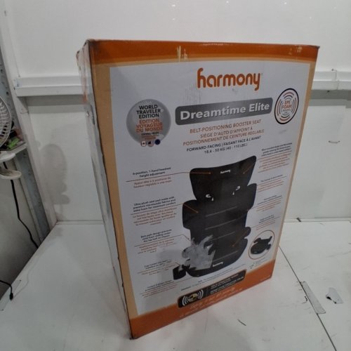 HARMONY 2-IN-1 DREAMTIME ELITE HIGH-BACK BOOSTER CAR SEAT WITH CUP HOLDER - 40 -110LBS - BLACK (MODEL: 0303029BLK) image 5