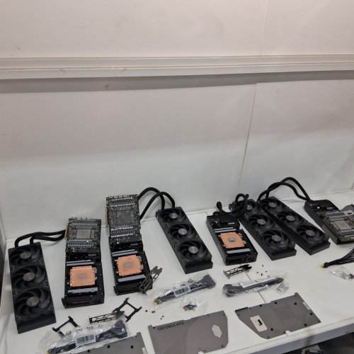 *AS-IS LOT* 4 MSI SUPRIM LIQUID GEFORCE RTX 5090 GRAPHICS CARD COMPONENTS **SEE NOTES** image 2
