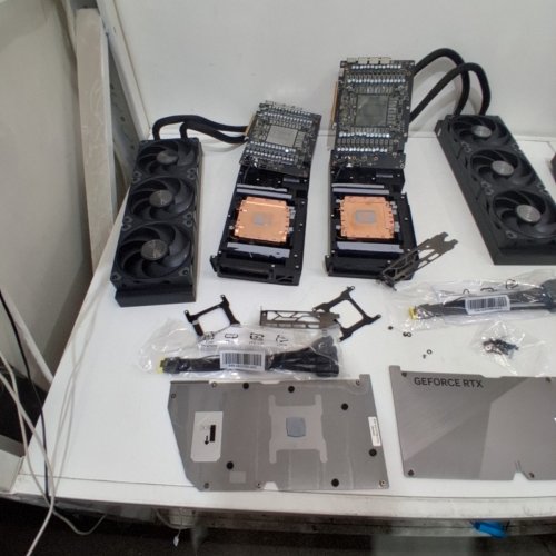 *AS-IS LOT* 4 MSI SUPRIM LIQUID GEFORCE RTX 5090 GRAPHICS CARD COMPONENTS **SEE NOTES** image 5