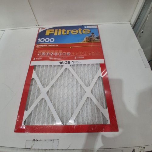 FILTRETE MPR 1000D PLEATED AC FURNACE AIR FILTER MICRO ALLERGEN PLUS DUST 16'' X 25'' X 1'' image 2