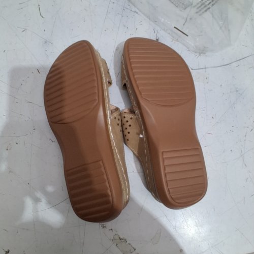 WOMEN'S OYEDENS WDEGE SANDALS WITH ARCH SUPPORT - SIZE 8.5 - TAN / KHAKI (STYLE : 02864890960534) image 4