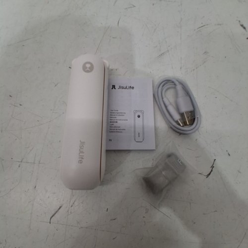 3-IN-1 JISULIFE HANDHELD FAN, FLASHLIGHT AND POWERBANK- 2000MAH - WHITE (MODEL:LIFE8) image 2