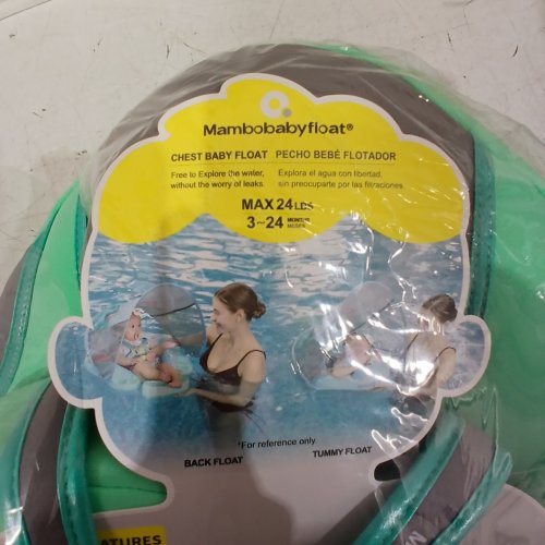 MAMBOBABY NON INFLATABLE BABY FLOAT WITH SUNGLASSES - 3 - 24 MONTHS - GREEN CF (MODEL : B503) image 3
