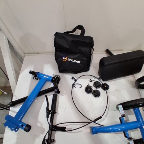 WHLICKS STEERABLE KNEE SCOOTER WITH STORAGE BAG - BLUE (MODEL: KS01) image 4