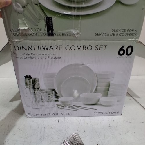 42PC DINNERWARE COMBO SET - WHITE (6 SMALL PLATES, 1 LARGE PLATE, 2 BOWLS, 9 SMALL BOWLS, 24PC CUTLERY) image 2