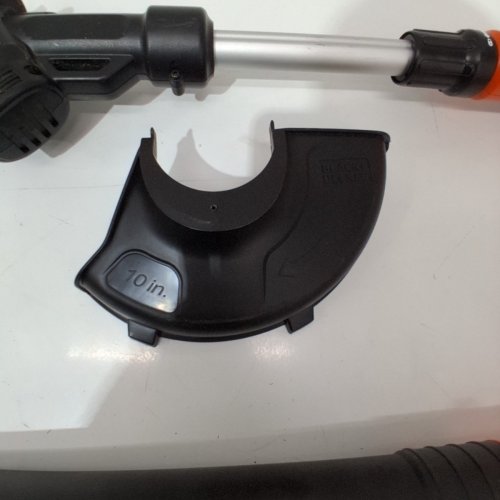 2PC BLACK+DECKER STRING TRIMMER/EDGER & SWEEPER/BLOWER SET - 20V - 14"PATH - BLACK/ORANGE (MODEL: LSW221/LST201) image 4