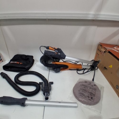 MAXXT LIGHTWEIGHT DRYWALL SANDER/POPCORN CEILING REMOVAL TOOL - 5.6FT -BLACK AND ORANGE (MODEL: MLS710B) image 4