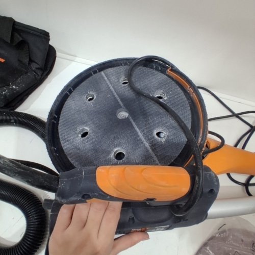 MAXXT LIGHTWEIGHT DRYWALL SANDER/POPCORN CEILING REMOVAL TOOL - 5.6FT -BLACK AND ORANGE (MODEL: MLS710B) image 5