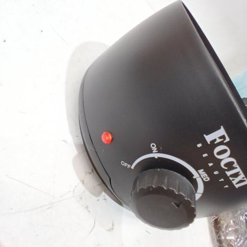 FOCTXI WAXING KIT WITH WAX MELT WARMER & SILICONE POT - BLACK/BLUE (MODEL: YLD-50) image 2