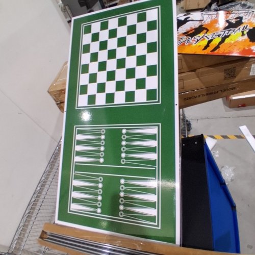 COSTWAY 14-IN-1 COMBO BOARD GAME TABLE SET - 41" X 22" X 55" - BLUE/BLACK (MODEL: UY10244BL) image 6