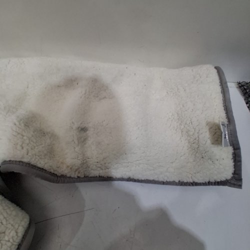 ROOTS HOME SHERPA THROW BLANKET - 50" X 70" - GREY /WHITE (ITEM: 2620482) image 3
