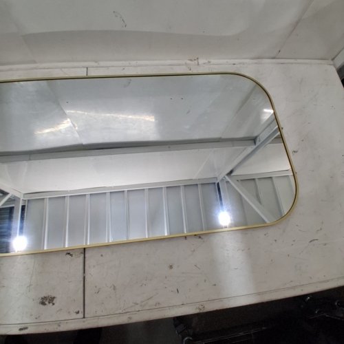 HARRITPURE FULL LENGTH MIRROR WITH STAND - 57" X 20" - GOLD image 4