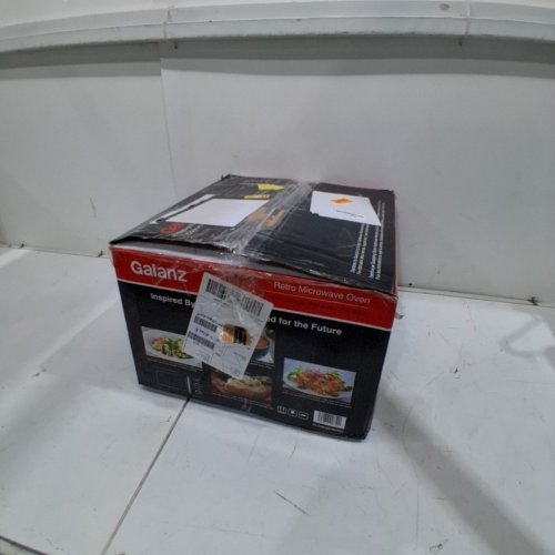 GALANZ RETRO STYLE COUNTERTOP MICROWAVE OVEN - 0.7CU.FT - BLACK (MODEL: GLCMKZ07BKR07) image 7