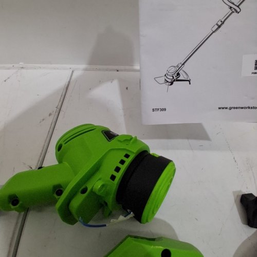 GREENWORKS CORDLESS STRING TRIMMER *TOOL ONLY*- 40V - 12" - GREEN/BLACK (MODEL: STF309) image 5