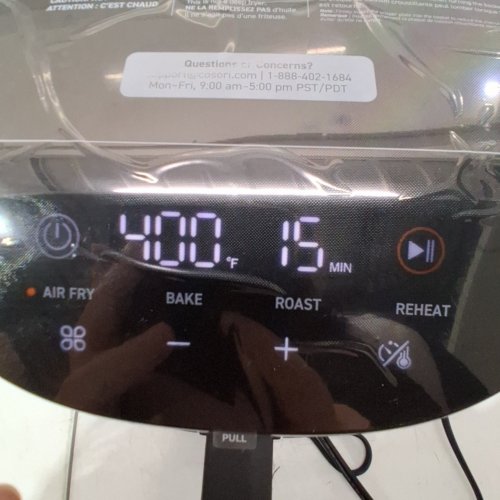COSORI LITE 4-IN-1 MINI AIR FRYER - 1.9L - BLACK (MODEL: CAF-LI211) image 2