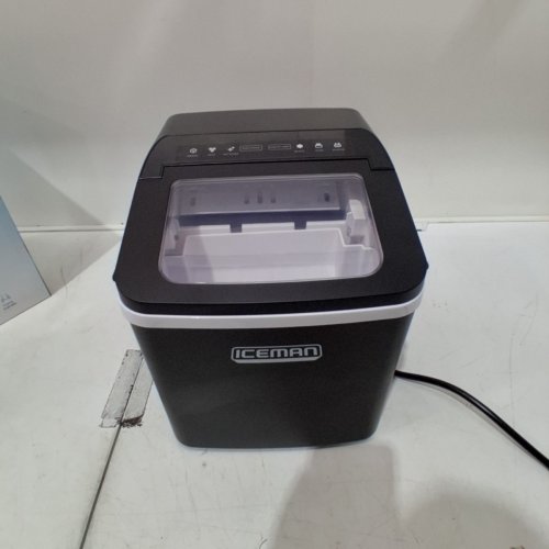 ICEMAN DUAL-SIZE ICE SELF CLEANING PORTABLE COUNTER TOP ICE MAKER - 22LBS/ 24HRS - BLACK (MODEL: RJ56-BUL-12) image 3