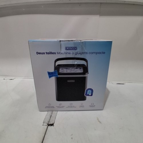 ICEMAN DUAL-SIZE ICE SELF CLEANING PORTABLE COUNTER TOP ICE MAKER - 22LBS/ 24HRS - BLACK (MODEL: RJ56-BUL-12) image 9