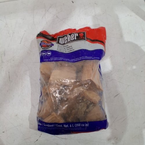 WEBER HICKORY WOOD CHUNKS - BROWN image 2
