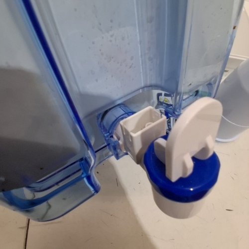 ZEROWATER 5-STAGE ADVANCED FILTRATION WATER FILTER AND DISPENSER WITH TDS READER SPOUT - 52 CUP - WHITE/BLUE image 4