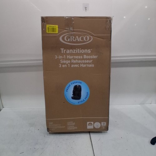 GRACO TRANZITIONS 3-IN-1 HARNESS BOOSTER SEAT - 22-100LBS - PROOF BLACK (MODEL: 2035724) image 8