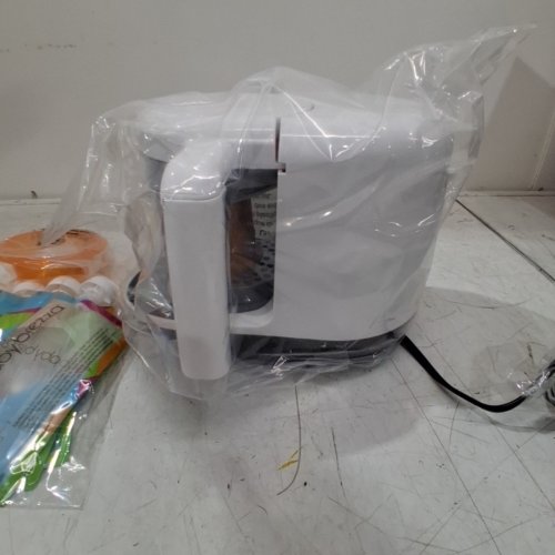 7PC BABYBREZZA FOOD MAKER COMPLETE WITH 3 EASY FILL FOOD POUCHES & FUNNELS - WHITE (MODEL: BRZ00141) image 5