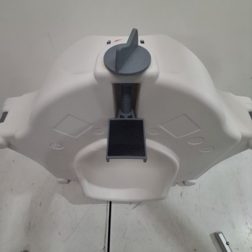 RAISED TOILET SEAT WITH ALUMINUM HANDRAILS - 5" RAISED - OFF-WHITE (MODEL: SC7060B) image 3