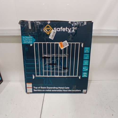 SAFETY FIRST TOP OF THE STAIRS EXPANDABLE METAL BABY GATE - 27" - 42" X 28" - WHITE (MODEL: GA090CWHOF2) image 4