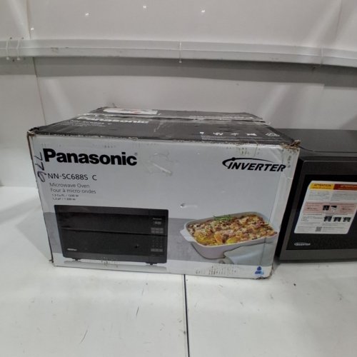 PANASONIC INVERTER MICROWAVE OVEN - 1.2 CU. FT/1200W - BLACK/STAINLESS STEEL - (MODEL: NN-SC688S C) image 6
