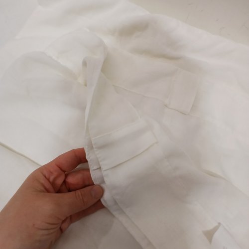 2 PANEL SHEER CURTAIN - 38" X 63"- WHITE/CREAM image 4